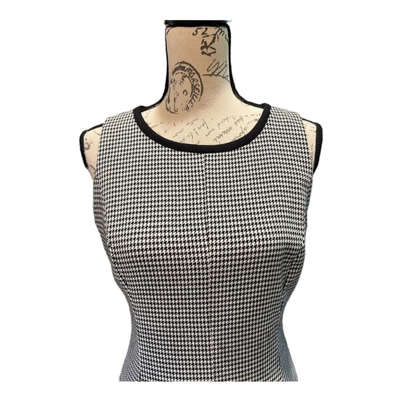 Ann Klein houndstooth sleeveless dress size 4 - Picture 2 of 7